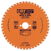 CMT Medium / Thick Metal and Steel Saw Blade 216mm dia x 2.2 kerf x 30 bore Z48 8�FWF